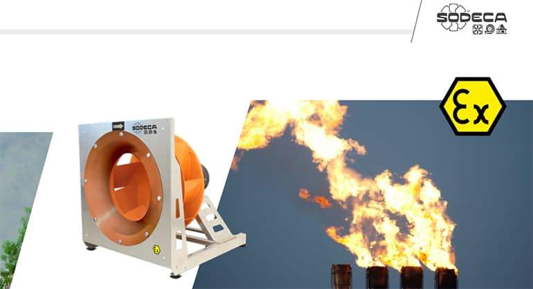 ВІДЦЕНТРОВІ ВЕНТИЛЯТОРИ СЕРЕДНЬОГО ТА ВИСОКОГО ТИСКУ RF/RF ATEX
